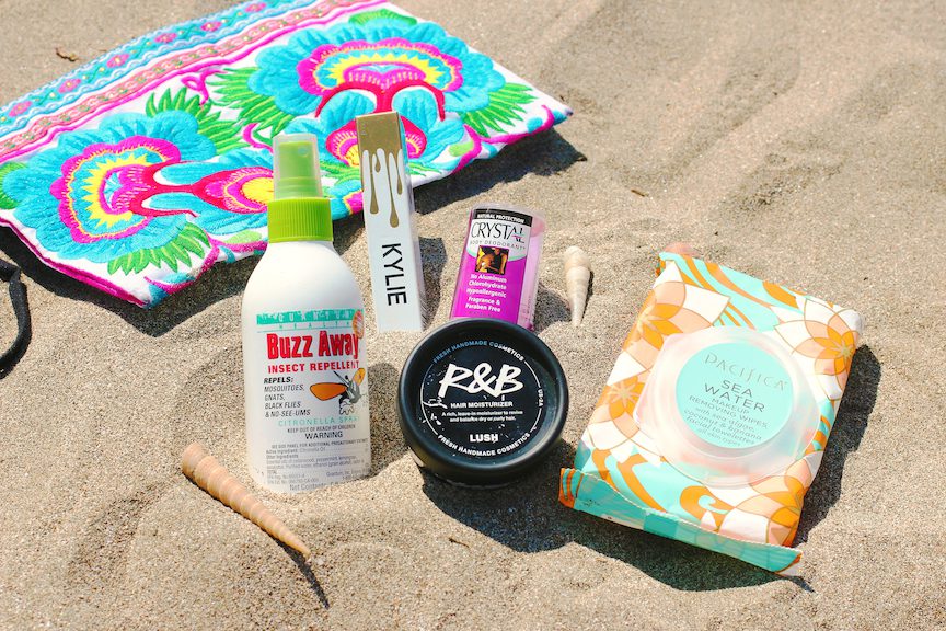 beauty products with clutch