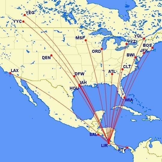 liberia flights