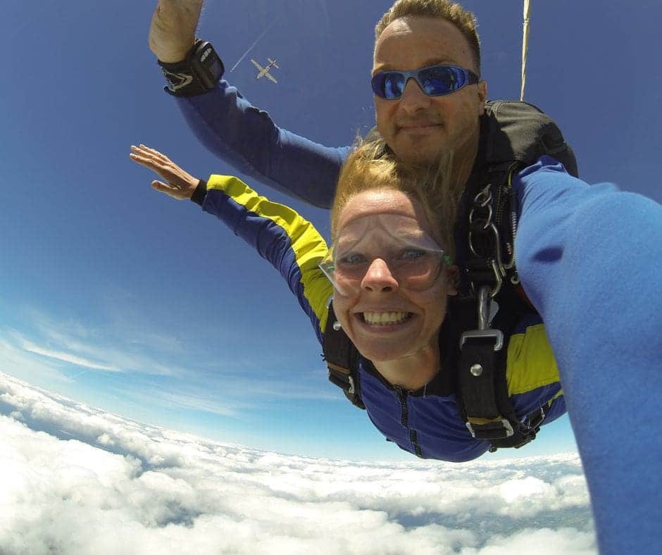 skydiving
