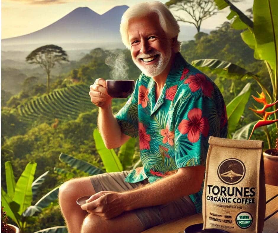 Bob having Coffee