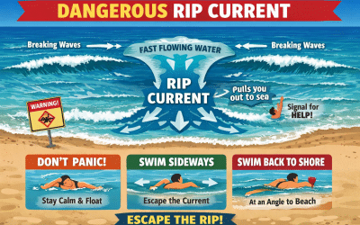 Caution Rip Current WARNINGS for Costa Rica Beaches