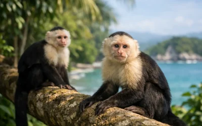 White Face Capuchin Monkeys in Costa Rica